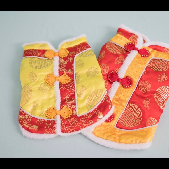 Traditional Chinese qi pao dog clothing - Picture 2 of 3